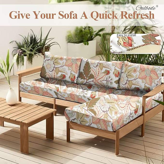 12Pcs High Elastic Digitally Printed Sofa Seat Cushion Cover, Soft & - Image 7