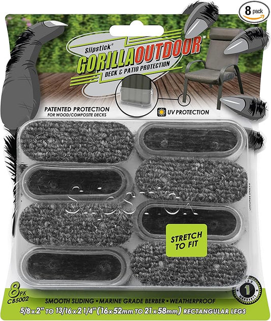 Slipstick GorillaOutdoor Berber Furniture Feet Pads by Slipstick