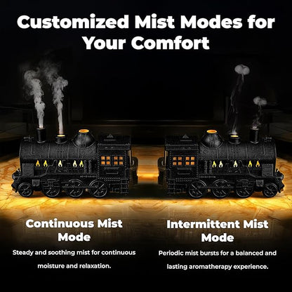 OMEO Black Small Train Aromatherapy Humidifier & Essential Oil Diffuser - Image 6