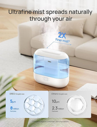 Dreo Smart Humidifiers for Bedroom-Filter Included, Top Fill 4L Humidifier - Image 7