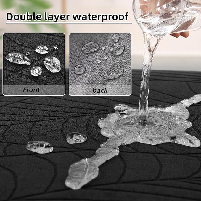 Fuloon Waterproof Couch Cushion Covers, Stretch Replacement Sofa Seat Covers - Image 3