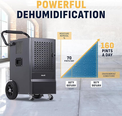 NewAir 160-Pint Commercial Dehumidifier - Image 2