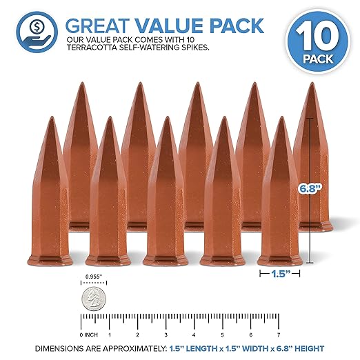 Modern Innovations Ceramic Terracotta Self Watering Spikes Vacation Automatic - Image 3