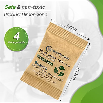 Kraft Clay Desiccants Packs for Safe, 132 Gram 210 Packs Dehumidifier for Gun - Image 3