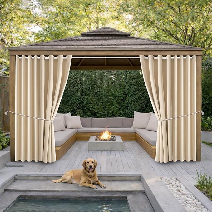 DIVA EN CAMINO DEC Waterproof Outdoor Curtain W105 x L84 by DivaenCamino
