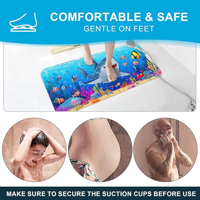 XIYUNTE Baby Bath Mat for Tub Non Slip Kids Bath Mat - Image 8