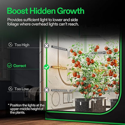 VIVOSUN Lumaray LED Grow Light Bars 16”, Full Spectrum Side Lighting - Image 5