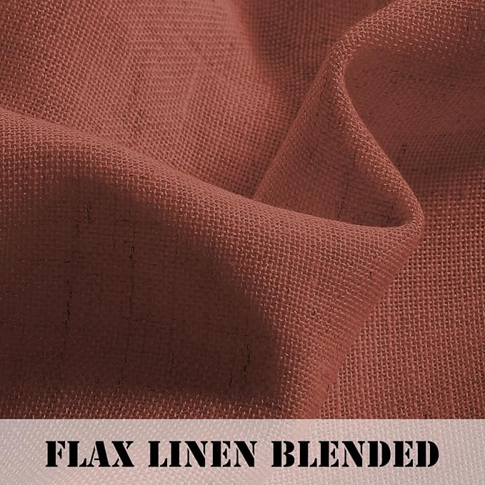 H.VERSAILTEX Linen Curtains Elegant Natural Linen Blended Curtains Energy - Image 4