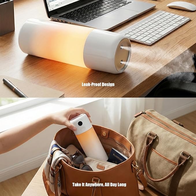 Portable Mini Humidifier, 500ml Rechargeable Dual Mist, Auto Timer & Dry-Burn - Image 6