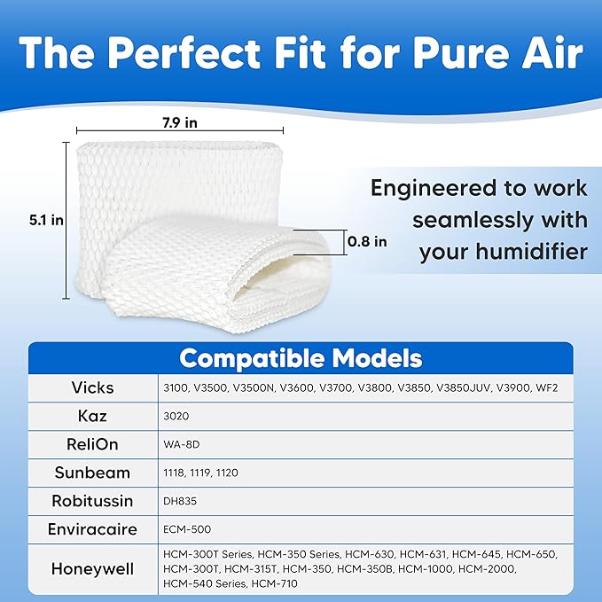 WF2 Wicking Filter for Vicks VEV400 Replacement Filter - Image 8