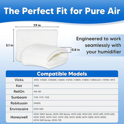 4-Pack WF2 Filter Fits Protec PWF2 Replacement Wicking Filter - Image 8