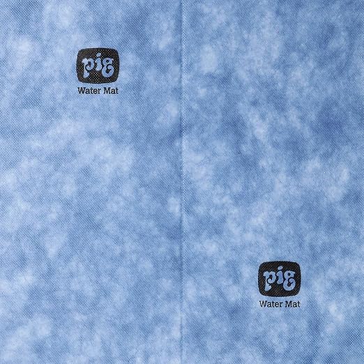 PIG Water Absorbent Mat | Reusable | 10 Pack | 15" W x 19" L | Blue and Black | - Image 2