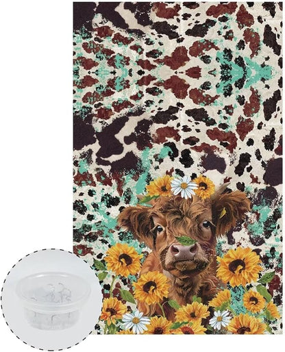 Hide Cow Sofa Headrest Covers Soft Recliner Headrest Protector Washable Couch - Image 2
