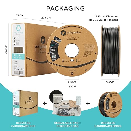 Polymaker Glitter PLA Filament 1.75mm, Galaxy Blue PLA 3D Printer Filament 1kg - Image 5