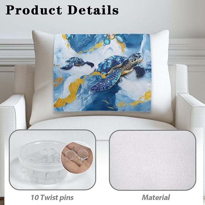 Marble Turtle Recliner Headrest Cover - Image 5
