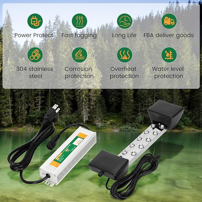 Ultrasonic Mist Maker Fogger 12 Head, 110V 400W Power Water Proof Ultrasonic - Image 4