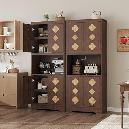 Garvee 72" Tall Pantry Cabinet, Kitchen Hutch Storage Cabinet - Image 3
