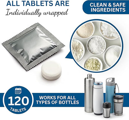 120 Pcs Water Bottle Cleaning Tablets, Bottle Cleaning Tablets - Image 5