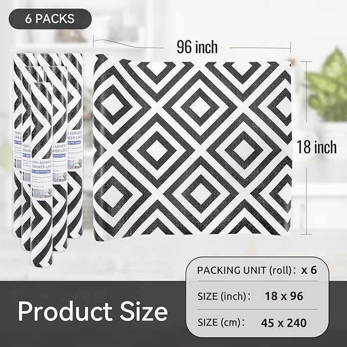 FIFTY FEET 18"x96" Non-Adhesive Shelf Liner - Image 5