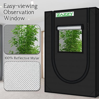 zazzy Grow Tent, Removable Floor Tray and Tool Bag - Image 3