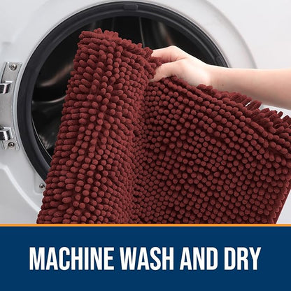 OLANLY Dog Door Mat for Muddy Paws 59x32, Absorbs Moisture and Dirt, Absorbent - Image 5