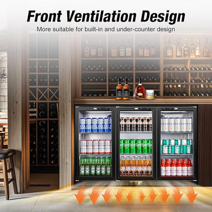 Beverage Refrigerator, 53.15W Inch 12 Cu.Ft Drink Fridge, Back Bar Beer Fridge - Image 4