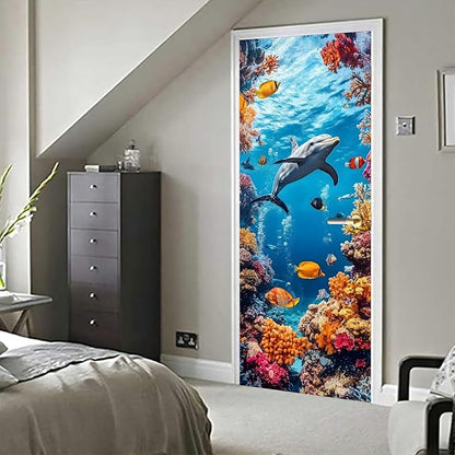 3D Door Decals Stickers, Peel Stick Wall Murals Vinyl Wallpaper Self-Adhesive - Image 6