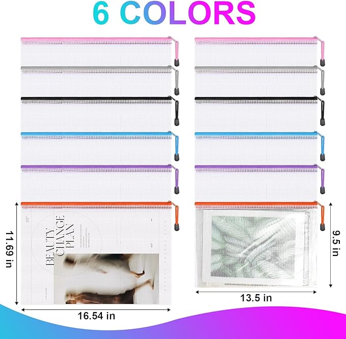 Mesh Zipper Pouch, Waterproof Zipper Bags, - Image 2