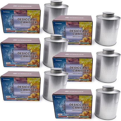 900 Gram 6 Pack Dehumidifiers for Home, Rechargeable Gun Safe Dehumidifier by Wisesorb