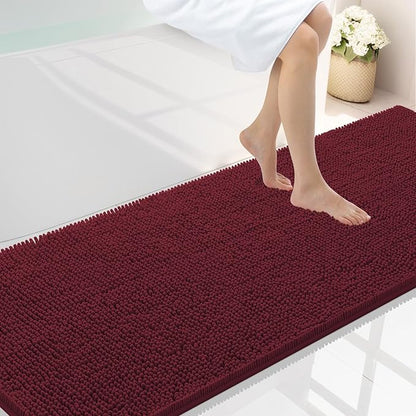 Smiry Luxury Chenille Bathroom Rugs 70x24, Extra Soft and Absorbent Shaggy Bath by Smiry