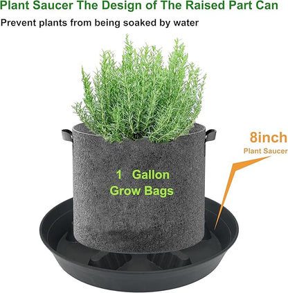4 Pack Plant Saucer 8 inch, 10 12 14 17 inch, Plant Stand Plastic Plant Saucers - Image 4
