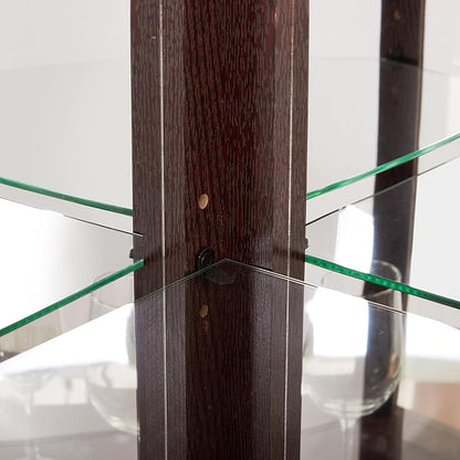 Elegant Corner Curio Cabinet - Image 9