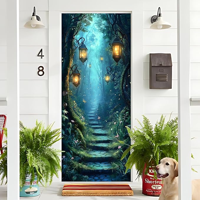3D Door Stickers, Peel and Stick Vinyl Wallpaper ，Self-Adhesive Mural - Image 4