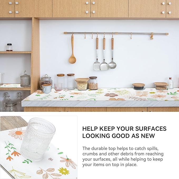 Shelf Liner 18" W x 96" L Cabinet Liners Non Adhesive, Drawer Liners Non Slip - Image 3