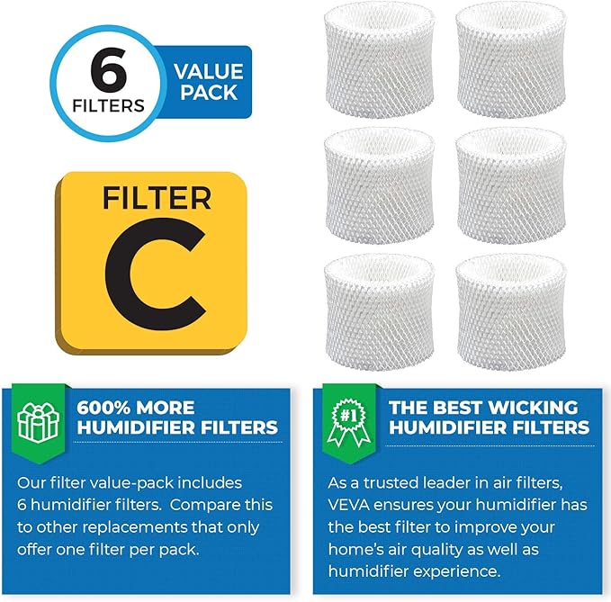 VEVA 6-Pack Premium Humidifier Filters - Image 4