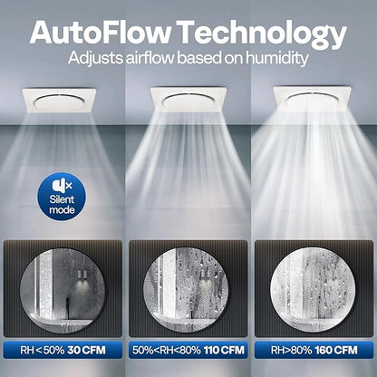 VIVOHOME AutoFlow Bathroom Exhaust Fan - Image 8