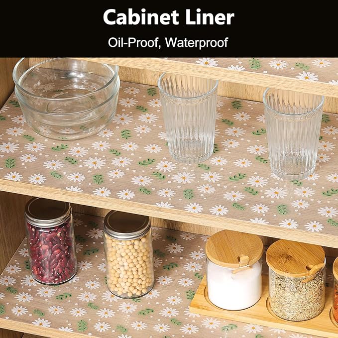 INNOLITES Shelf Liner for Cabinets, 17.7" x 197" Non-Adhesive for Kitchen - Image 3