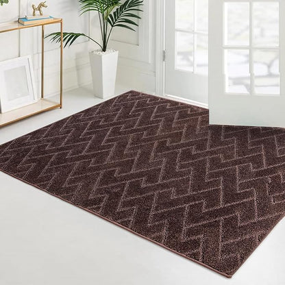 PURRUGS Easy Care Area Rug 4ft x 6ft, Non-Slip Machine Washable Entry Rug - Image 3