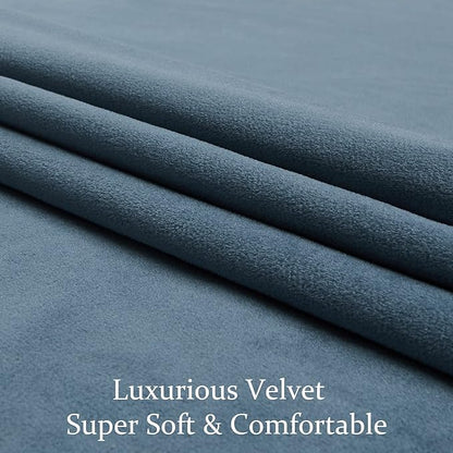 BULBUL Luxury Velvet Curtains 108 inches Elegant Living Room Curtain Modern - Image 5