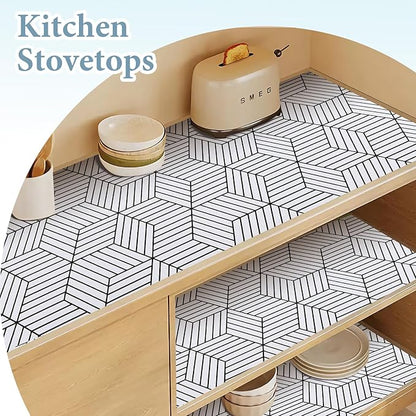Shelf Liners for Kitchen Cabinets Non Adhesive Shelf Liner Paper Non-Slip - Image 7