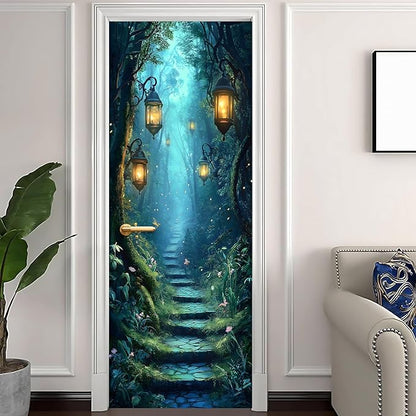 3D Door Stickers, Peel and Stick Vinyl Wallpaper ，Self-Adhesive Mural - Image 2