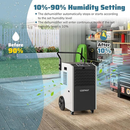 COSTWAY 154 Pints Commercial Dehumidifier - Image 2