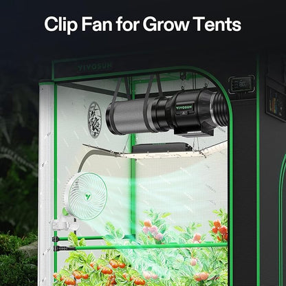 VIVOSUN 2-Pack AeroWave E6 Grow Tent Fan 6”, EC Motor, Smart Wifi Control - Image 2