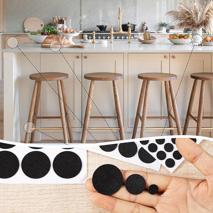 456 Pcs Small Felt Furniture Pads, Self-Adhesive EVA Foam Dot Circles, Round - Image 5