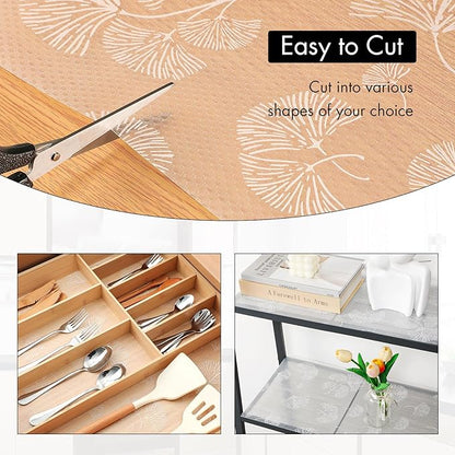 Cooyes Shelf Liner, Non Adhesive Drawer and Cabinet Liner, EVA Washable - Image 4