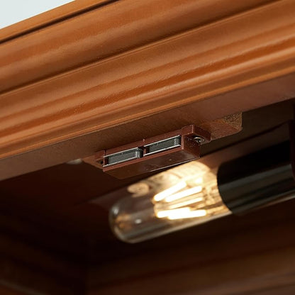 Lighted Wooden Display Curio Cabinet, Cabinet - Image 5