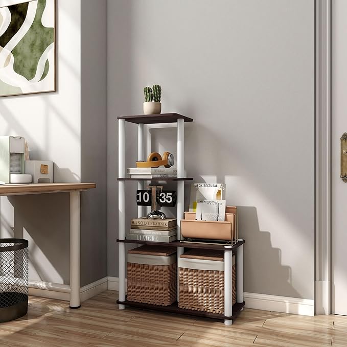 Homes: Inside + Out Apexa Modern 4-Cube Ladder Shelving Units, Collectibles - Image 13