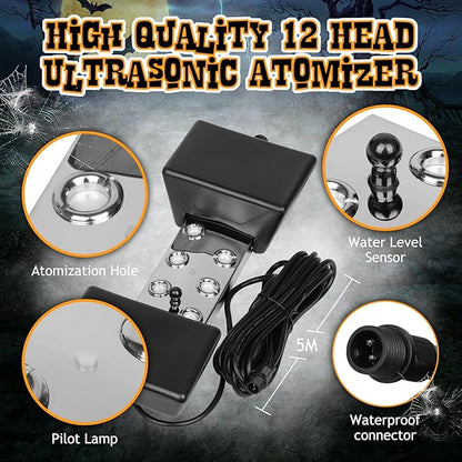 Ultrasonic Mist Maker Fogger 6 Head, 110V 350W Power Water Proof Ultrasonic - Image 5