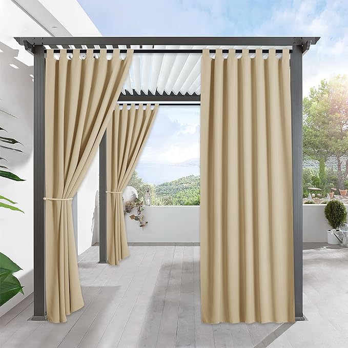 RYB HOME Waterproof Outdoor Curtains by RYBHOME