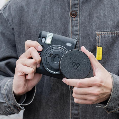 Retro Leather Lens Cap for Fujifilm Insta Mini 99, Aluminum Anti-Dust - Image 7